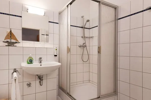 Badezimmer Haus am Hövt Ferienwohnung 18