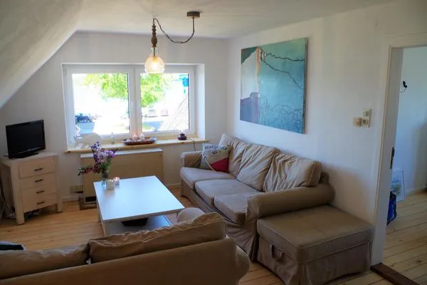 Wohnzimmer  Ferienhaus Friedas Fischerhuus