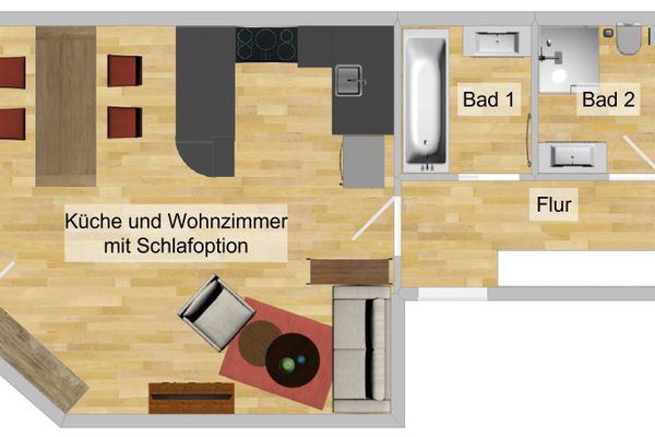  Ferienwohnung Bergblick Ferienwohnungen in Weissensee - 