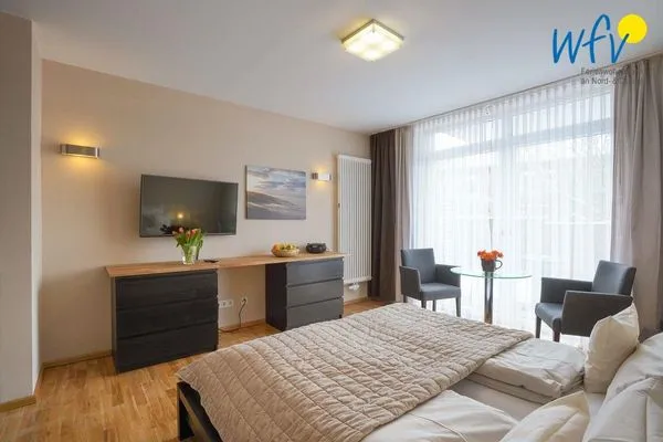 Wohnzimmer Barons Residenz Ferienwohnung 2