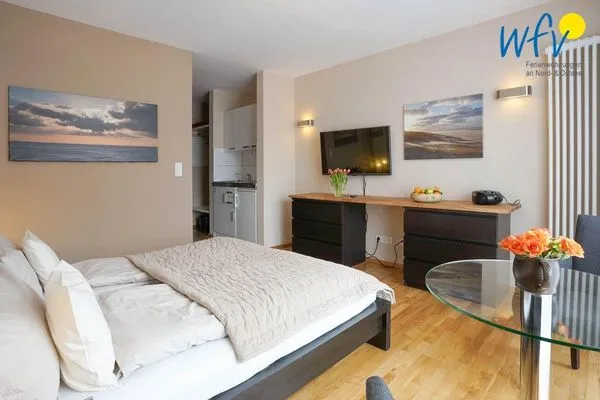 Wohnzimmer Barons Residenz Ferienwohnung 2