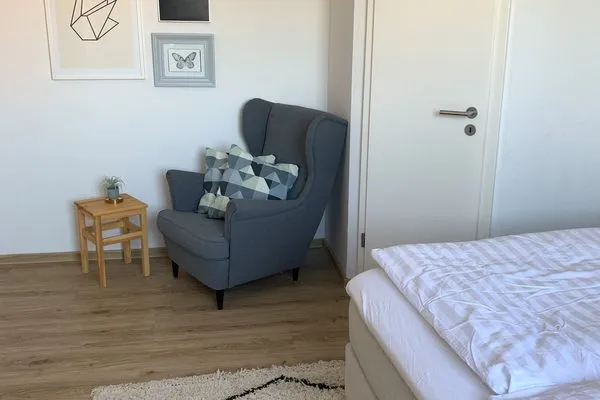 Schlafzimmer Haus am Park Ferienwohnung 11