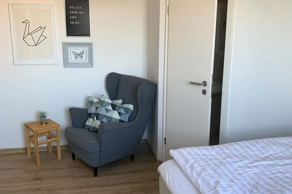 Schlafzimmer Haus am Park Ferienwohnung 11