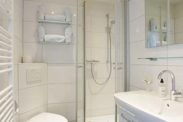 Badezimmer Ferienhaus Seeblick Ferienwohnung Irmi