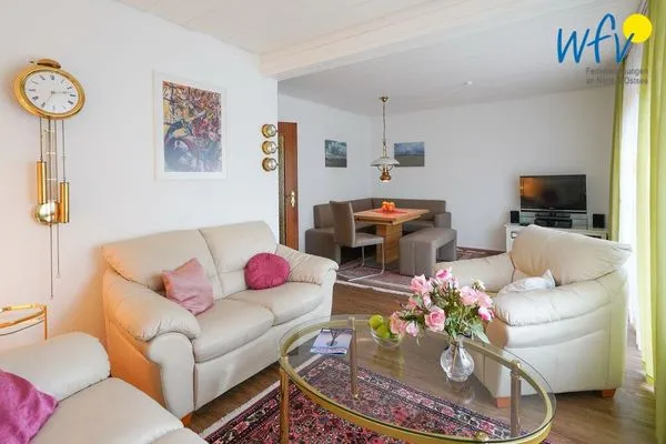 Wohnzimmer Haus Bode Ferienwohnung Bode