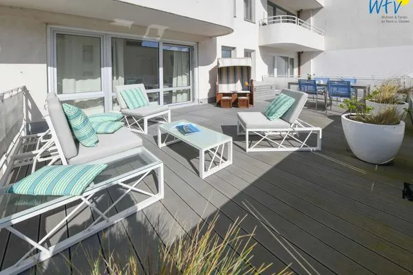 Terrasse Haus Nautica Ferienwohnung 317