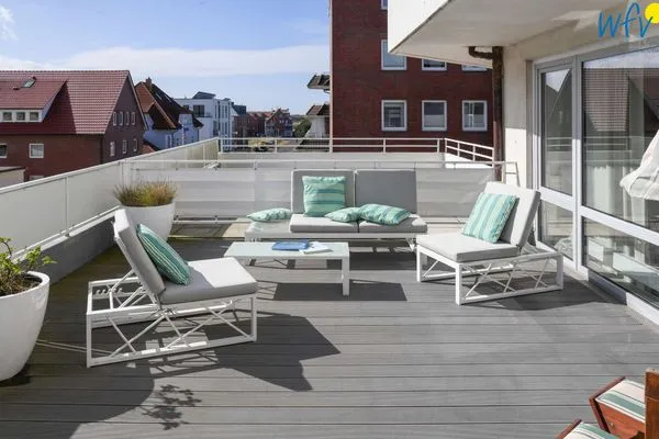 Terrasse Haus Nautica Ferienwohnung 317