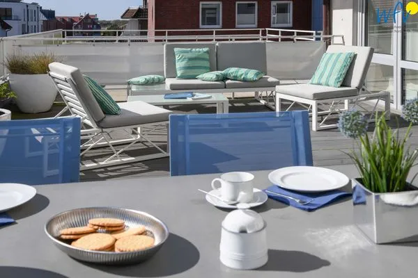 Terrasse Haus Nautica Ferienwohnung 317