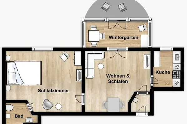 Grundriss Haus am Park Ferienwohnung 11