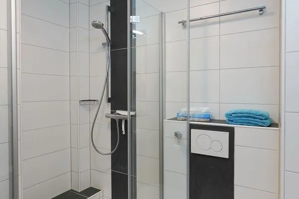 Badezimmer Ferienhaus Upholmstr. Ferienwohnung Hemker