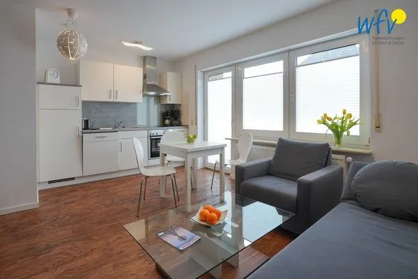 Wohnzimmer Ferienhaus Upholmstr. Ferienwohnung Hemker