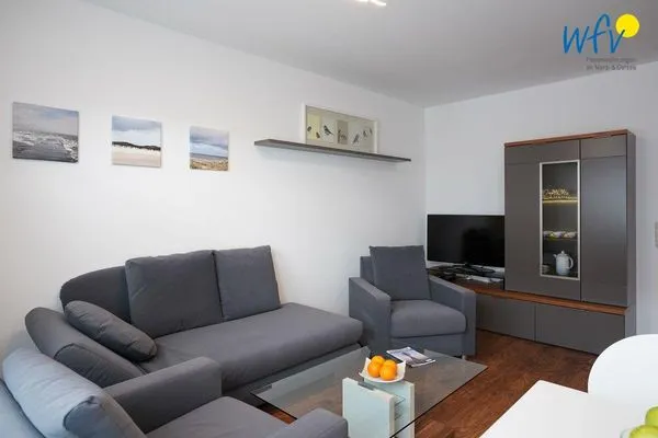 Wohnzimmer Ferienhaus Upholmstr. Ferienwohnung Hemker