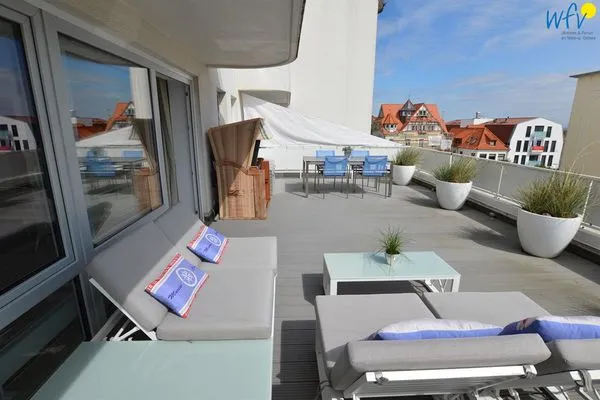 Terrasse Haus Nautica Ferienwohnung 317
