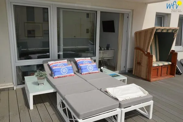 Terrasse Haus Nautica Ferienwohnung 317