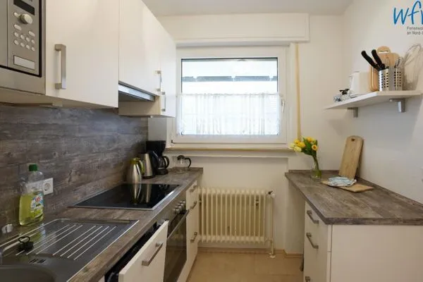 Küche / Küchenzeile Ferienhaus Greune-Stee Ferienwohnung 9