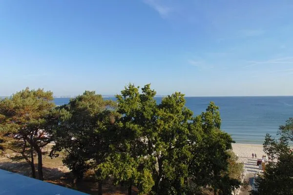 Blick von Gemeinschaftsterrasse Villa Sirene Ferienwohnung 22