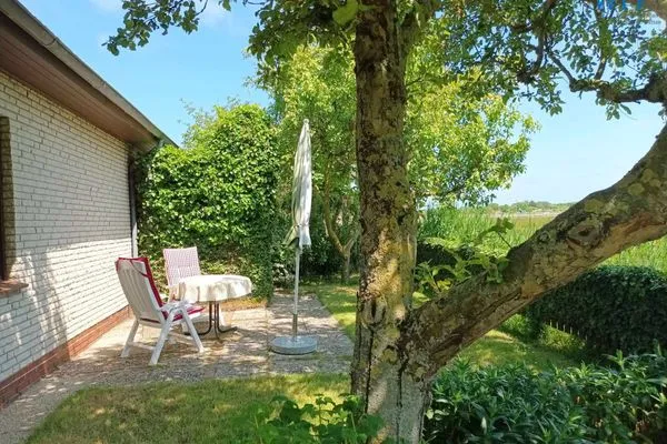 Terrasse Haus Bachstelze Ferienwohnung Lütje Herta