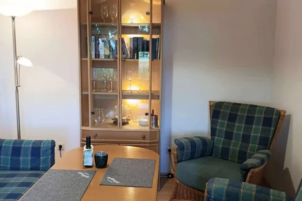 Wohnzimmer Haus Bachstelze Ferienwohnung Lütje Herta