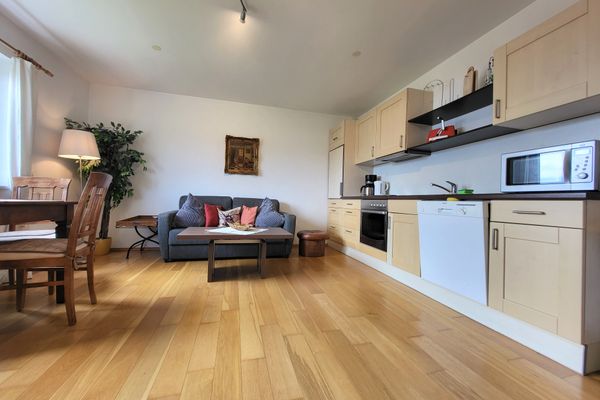  Ferienwohnung Seerose Ferienwohnungen in Hopfen am See - Wohnzimmer