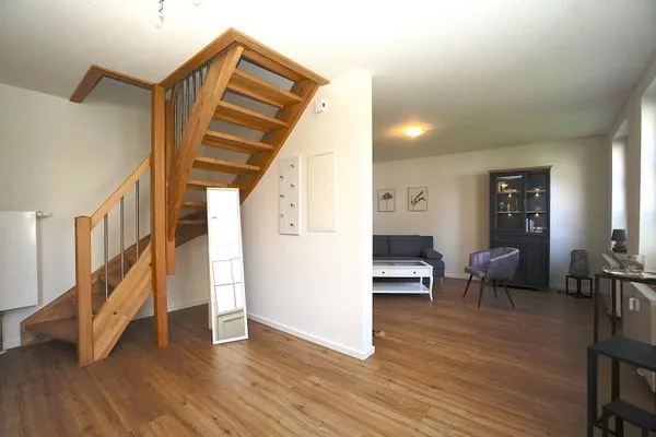 Wohnzimmer  Ferienhaus 'Lütt Huus' für bis zu sechs Personen im historischen Stadtkern von Schleswig