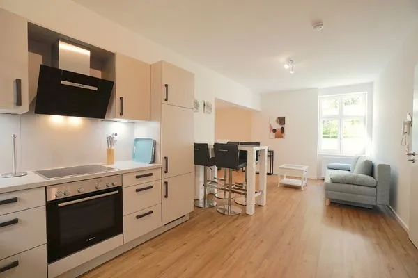 Küche / Küchenzeile  Ferienwohnung 'Am Hafen' für 2 Personen mitten in der historischen Altstadt von Schleswig