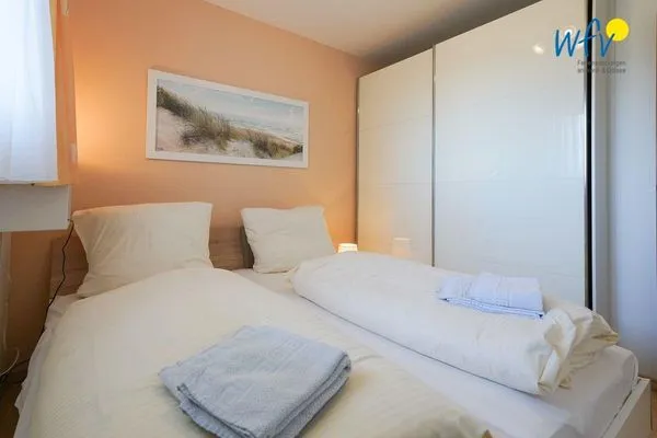 Schlafzimmer Haus Reedestraße 25-27 Ferienwohnung Borkum-Liebe