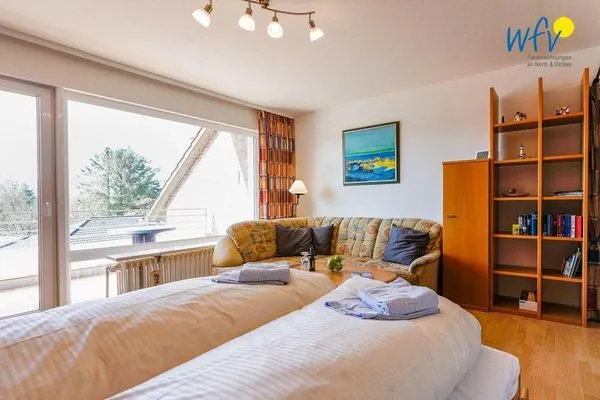 Wohnzimmer Haus Reedestraße 25-27 Ferienwohnung Borkum-Liebe