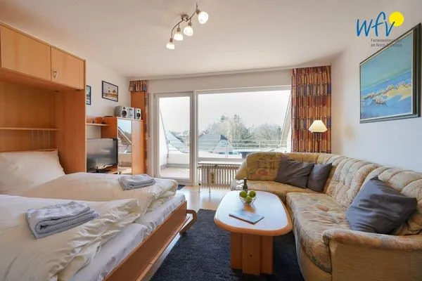Wohnzimmer Haus Reedestraße 25-27 Ferienwohnung Borkum-Liebe