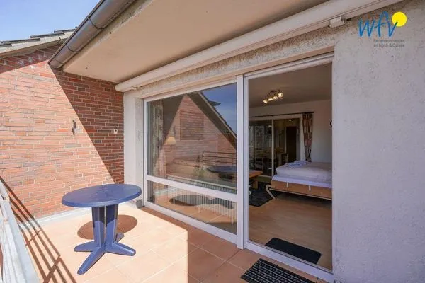 Balkon Haus Reedestraße 25-27 Ferienwohnung Borkum-Liebe