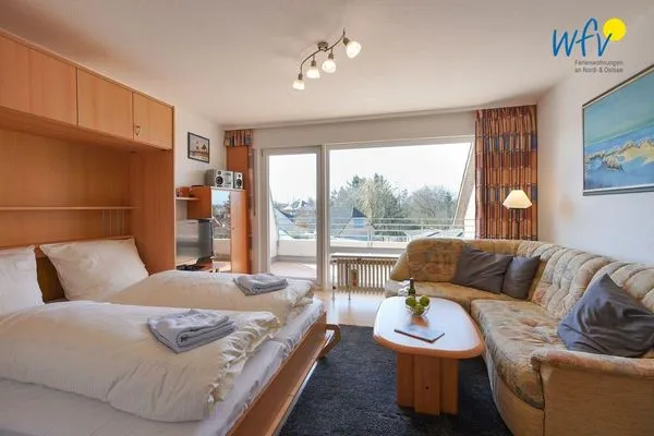 Wohnzimmer Haus Reedestraße 25-27 Ferienwohnung Borkum-Liebe