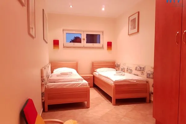 Schlafzimmer Lotsenstation Sassnitz Ferienwohnung O-Messe