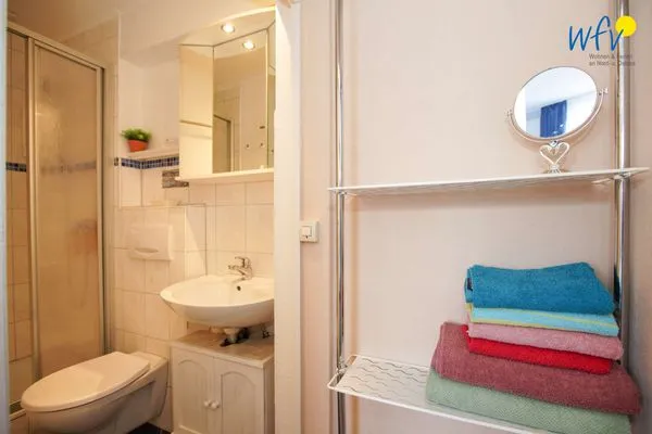 Badezimmer Ferienhaus Heidi Ferienwohnung Möwe