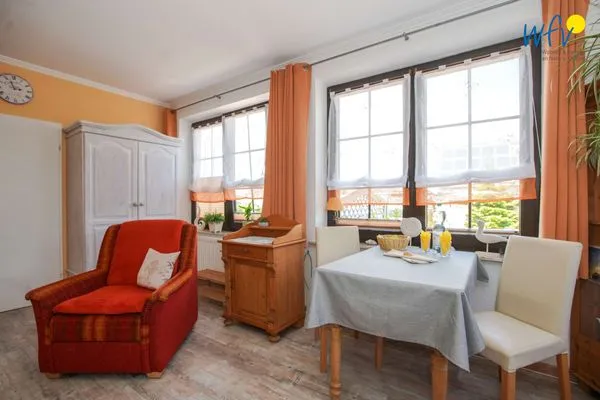 Wohnzimmer Ferienhaus Heidi Ferienwohnung Möwe