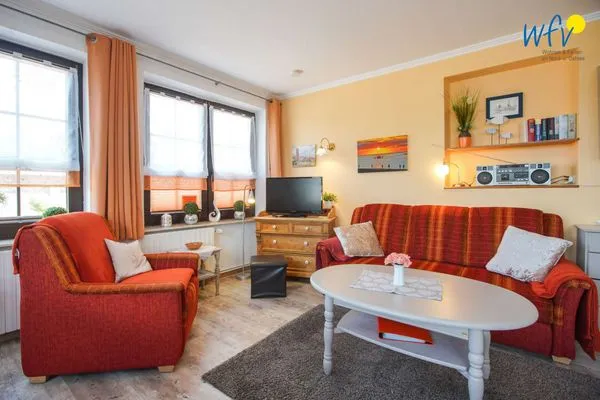 Wohnzimmer Ferienhaus Heidi Ferienwohnung Möwe