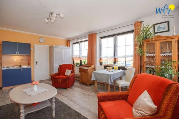 Wohnzimmer Ferienhaus Heidi Ferienwohnung Möwe