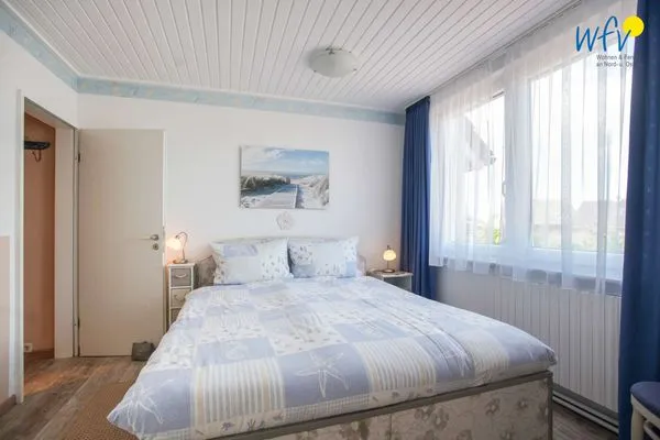 Schlafzimmer Ferienhaus Heidi Ferienwohnung Möwe