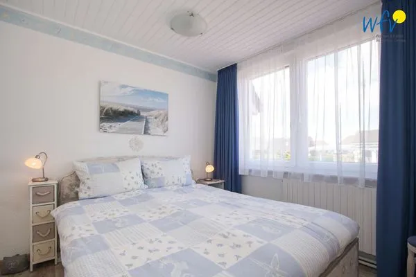 Schlafzimmer Ferienhaus Heidi Ferienwohnung Möwe