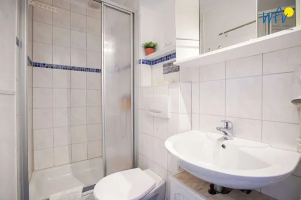 Badezimmer Ferienhaus Heidi Ferienwohnung Möwe