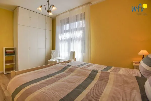 Schlafzimmer Ferienhaus Heidi Ferienwohnung Sandburg
