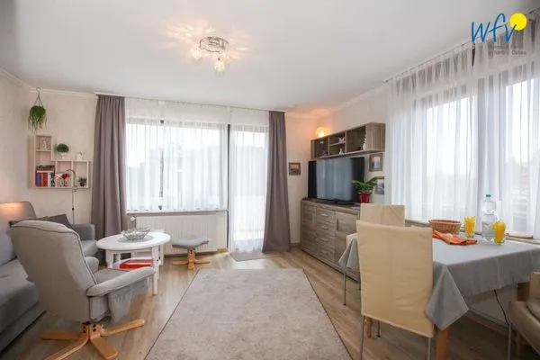 Wohnzimmer Ferienhaus Heidi Ferienwohnung Seestern