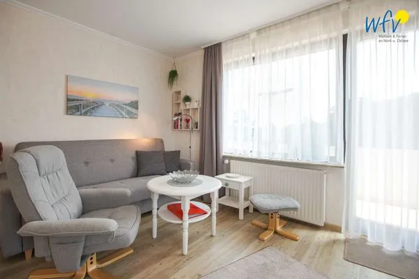 Wohnzimmer Ferienhaus Heidi Ferienwohnung Seestern
