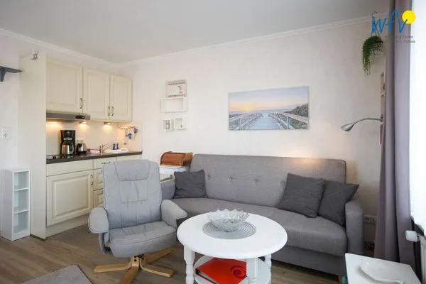 Wohnzimmer Ferienhaus Heidi Ferienwohnung Seestern