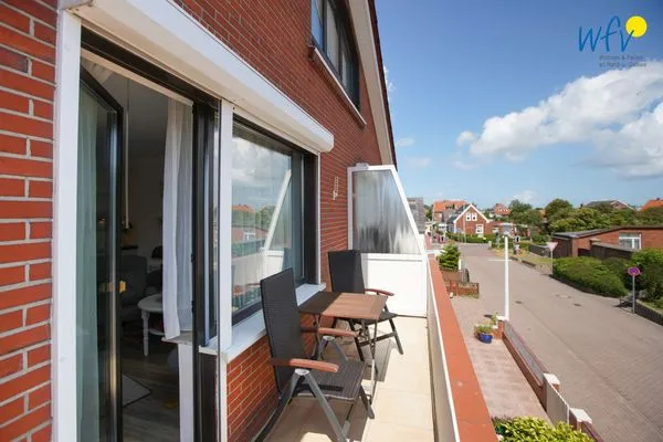 Balkon Ferienhaus Heidi Ferienwohnung Seestern