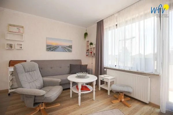 Wohnzimmer Ferienhaus Heidi Ferienwohnung Seestern