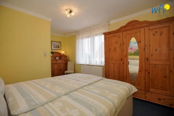 Schlafzimmer Ferienhaus Heidi Ferienwohnung Seestern