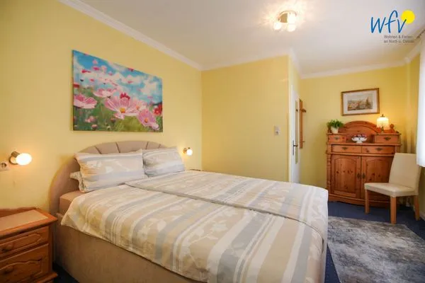 Schlafzimmer Ferienhaus Heidi Ferienwohnung Seestern