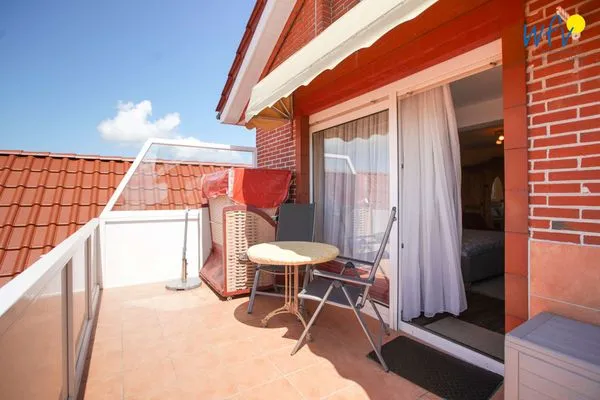 Balkon Ferienhaus Heidi Appartement Meeresrauschen