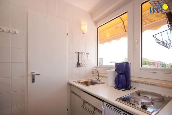 Küche / Küchenzeile Ferienhaus Heidi Appartement Meeresrauschen