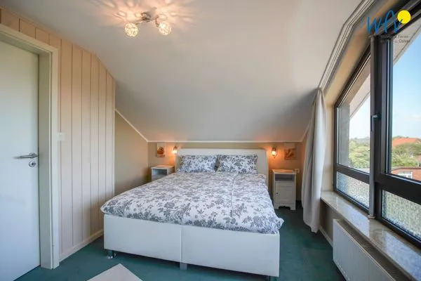 Schlafzimmer Ferienhaus Heidi Ferienwohnung Meerblick