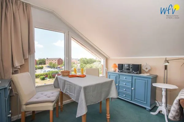 Wohnzimmer Ferienhaus Heidi Ferienwohnung Meerblick